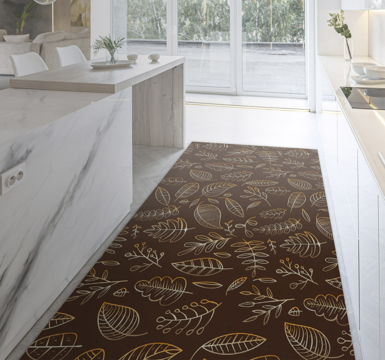 Arany őszi vintage szőnyeg - TenStickers