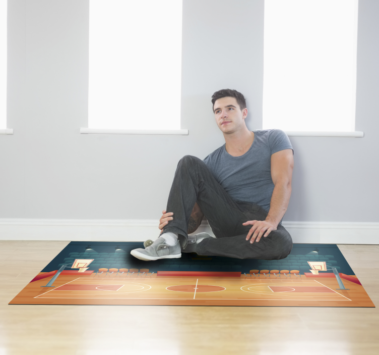 Bakelit szőnyeg kosárlabdapálya névvel - TenStickers