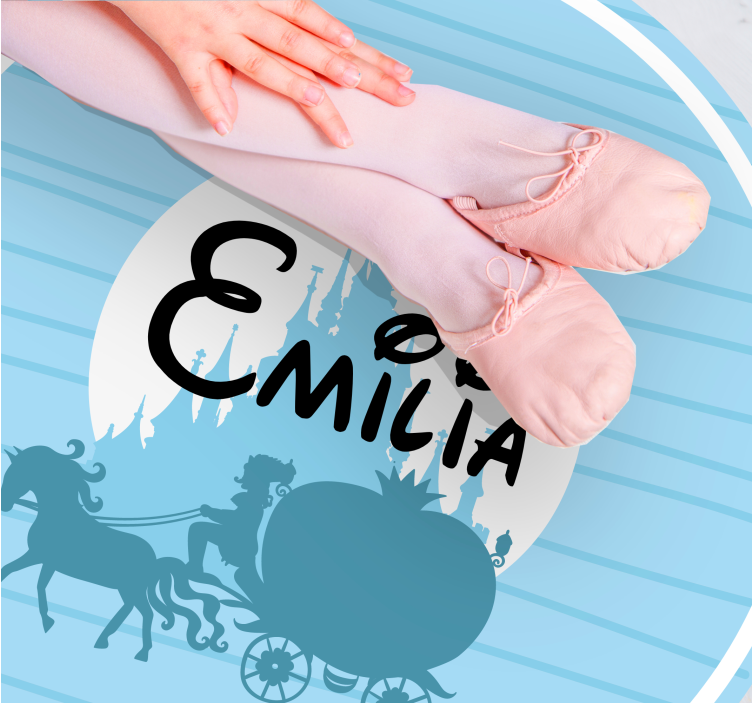 Balett hintó téma Vinil szőnyeg nevekkel - TenStickers