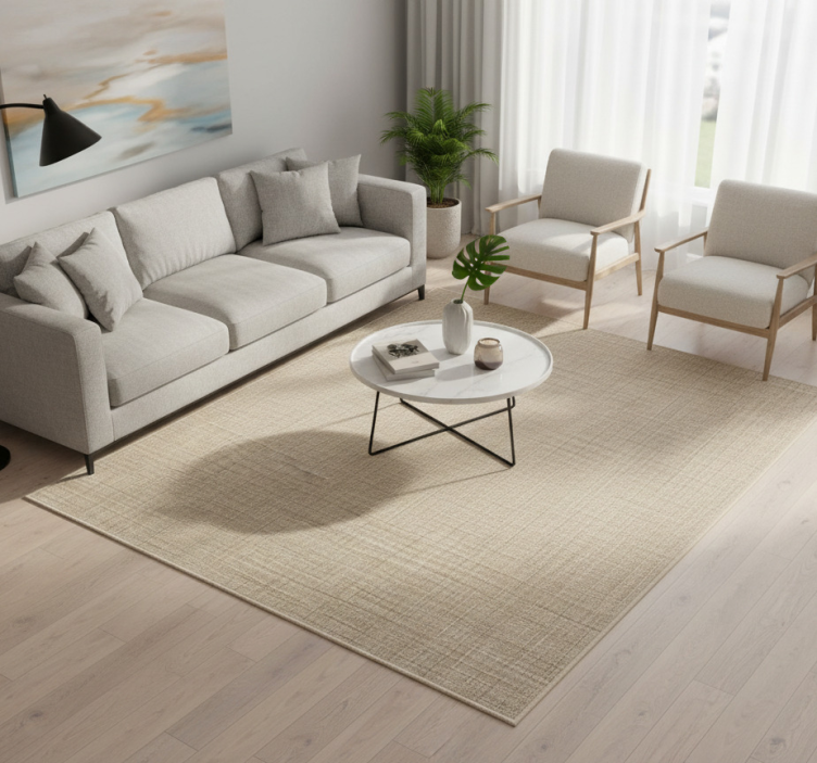 Beige textilhatású vinil szőnyeg - TenStickers