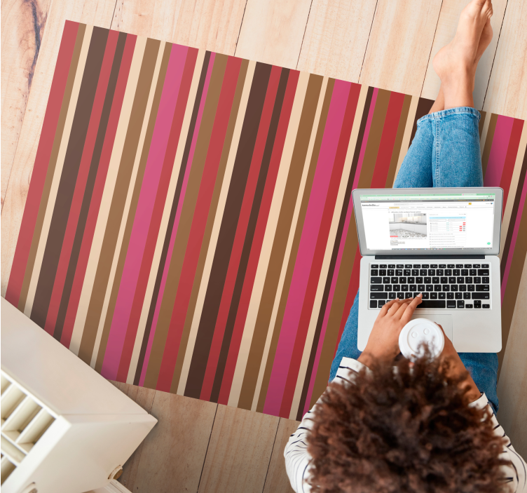 Bohém csíkos mintás csíkos szőnyeg - TenStickers