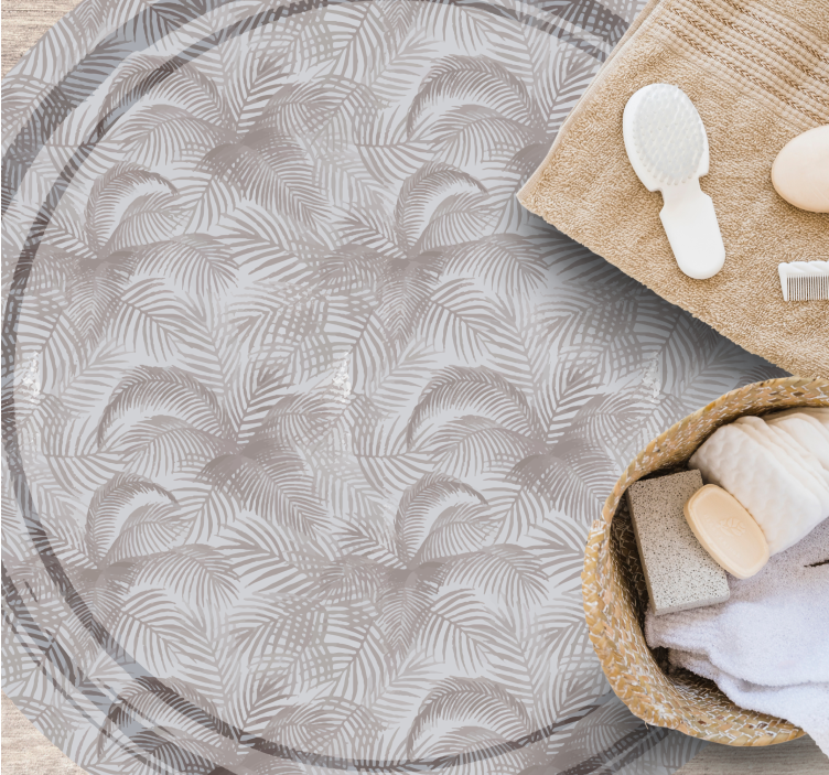 Botanikai fedvény vinil szőnyeg virágok és növények - TenStickers