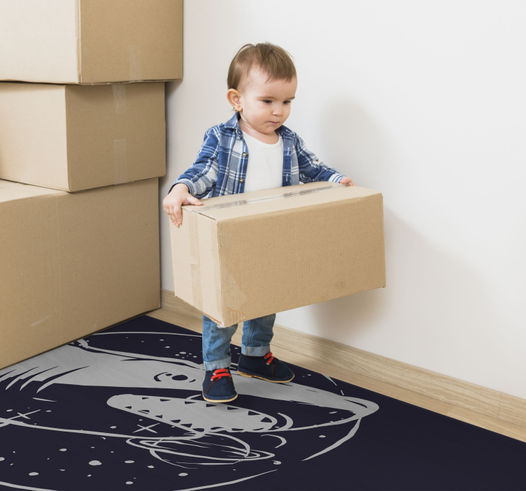 Cápa hal vad illusztráció állati szőnyeg - TenStickers