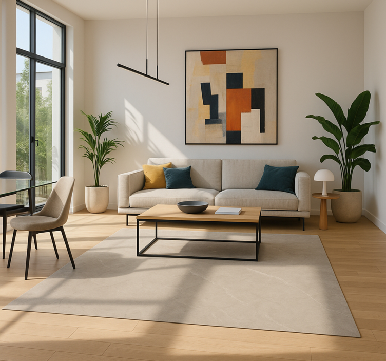 Cement csempe Vinil szőnyeg nappali - TenStickers