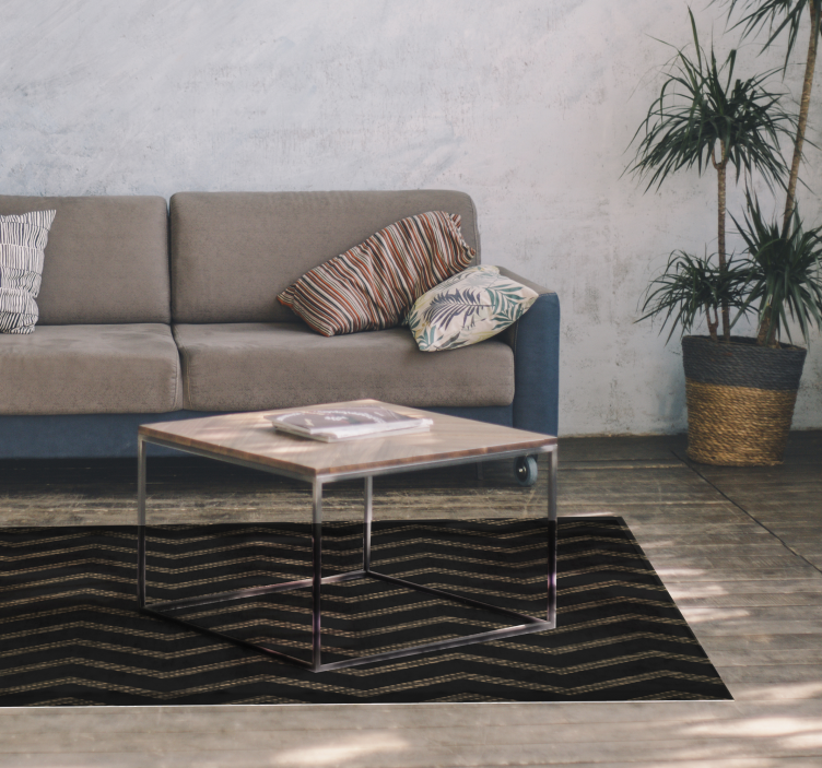 Chevron csíkos minta vinil szőnyeg csíkos - TenStickers