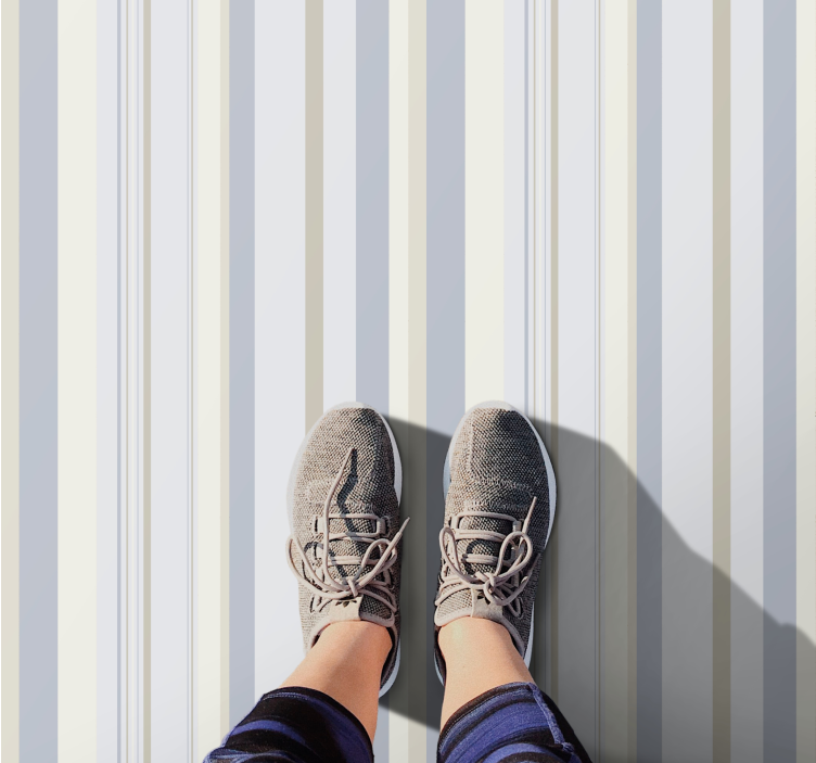 Chic csíkos minta vinil szőnyeg - TenStickers