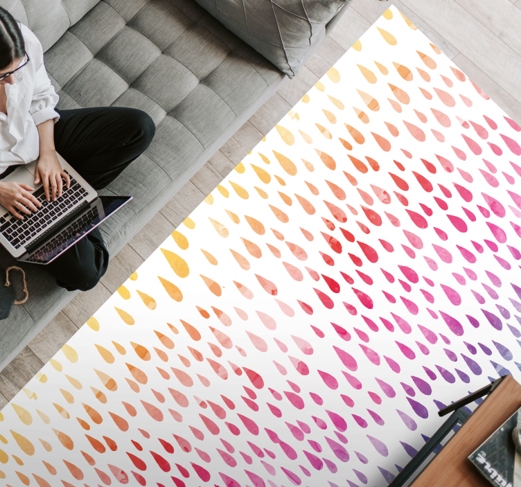 Cseppminta vinil szőnyeg struktúra - TenStickers