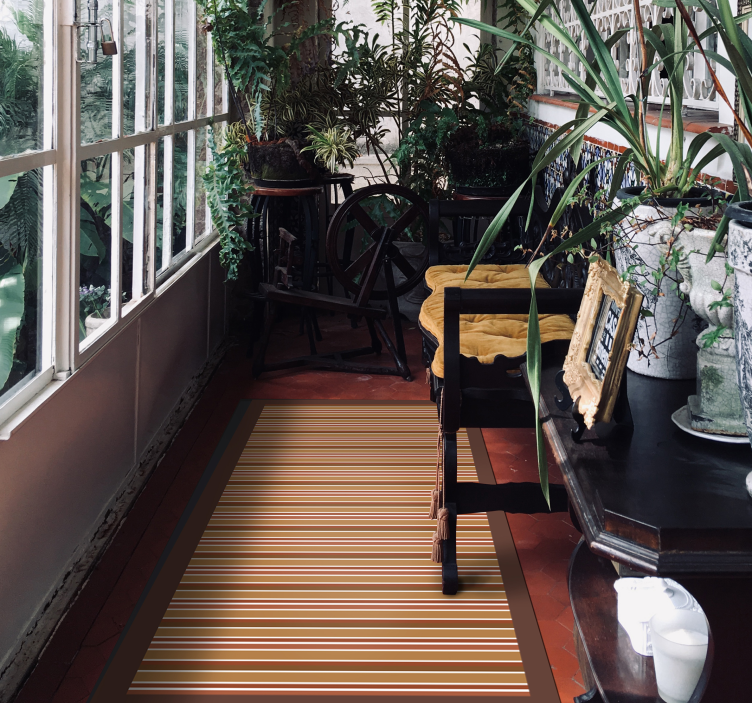 Csíkos motívum vinil szőnyeg csíkos - TenStickers