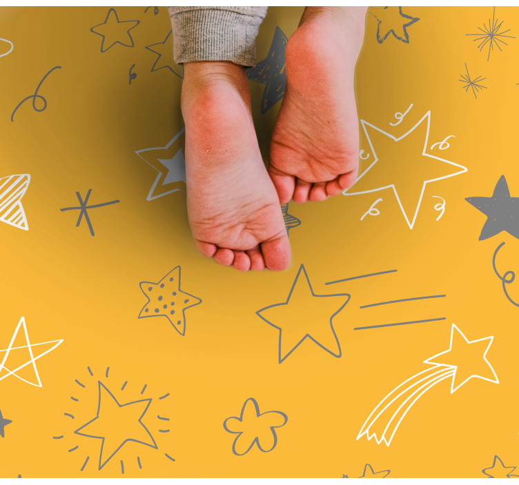 Csillagos éjszakai minták vinil szőnyeg csillagok - TenStickers