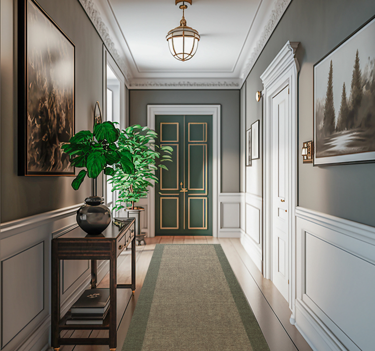 Design zöld kerettel, modern szőnyeggel - TenStickers