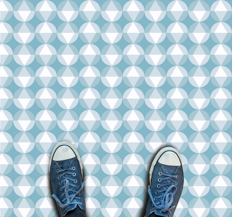 Dinamikus gyémántminta vinil szőnyeg geometriai - TenStickers