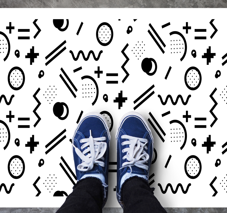 Dinamikus mintajáték vinil szőnyeg mások - TenStickers