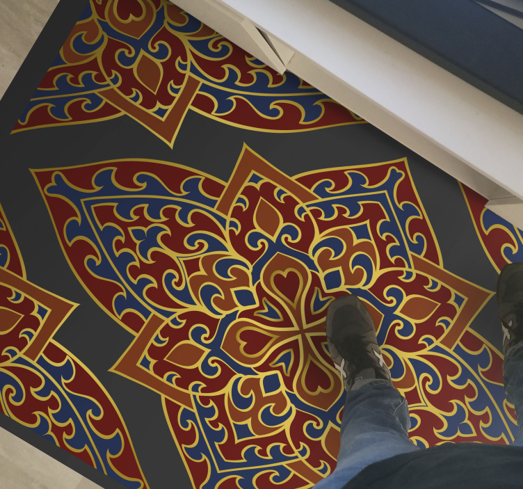 Díszes mandala design vinil szőnyeg mandala - TenStickers