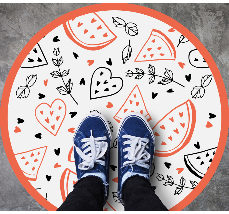 édes szív minták vinil szőnyeg mások - TenStickers