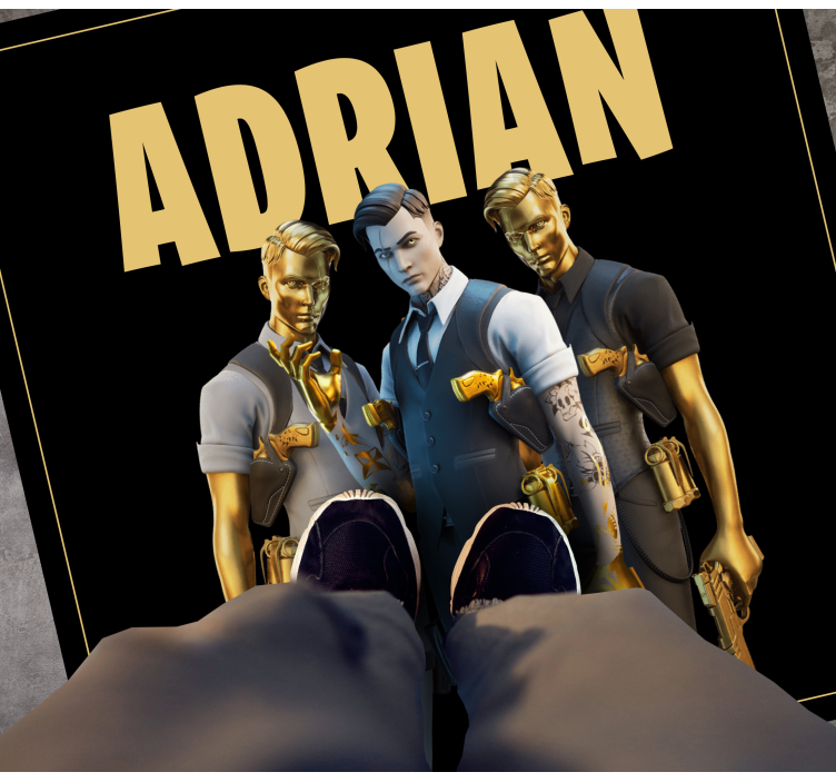 Egyéni trió karakterek vinil szőnyeg tinik - TenStickers