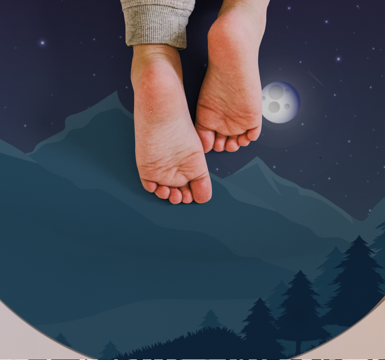 éjszakai égbolt jellegű vinil szőnyeg - TenStickers