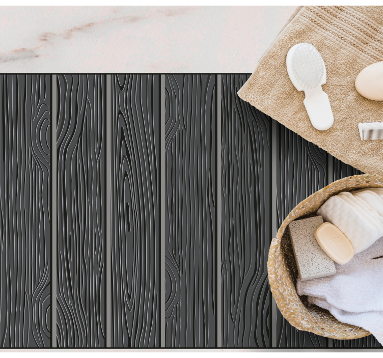Elegáns sötét felület vinil szőnyeg fa hatása - TenStickers
