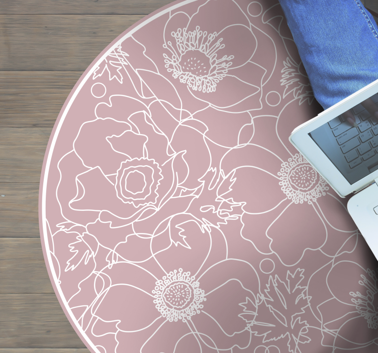 Elegáns rózsaszín festmény textúra szőnyeg - TenStickers