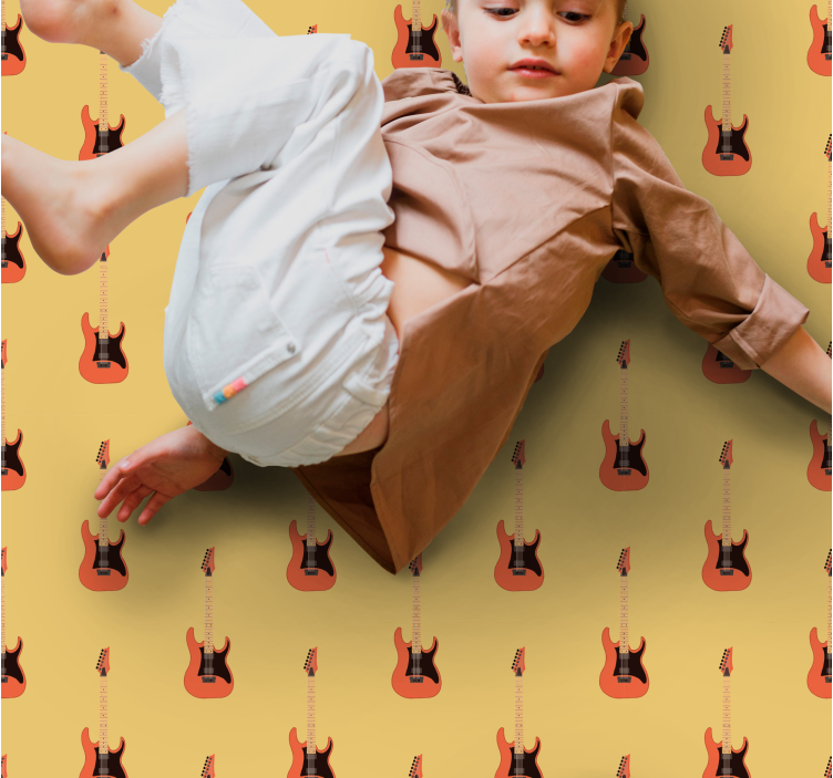 Elektromos gitár fókusz vinil szőnyeg tinik - TenStickers