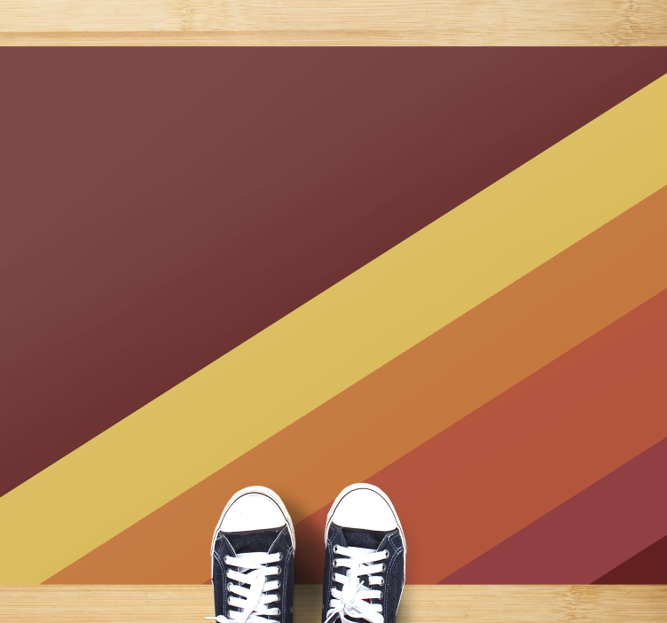 élénk csíkos motívum vinil szőnyeg minimalista - TenStickers