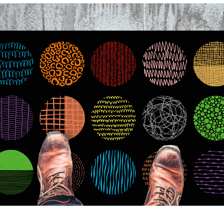 élénk mintagyűjtemény vinil szőnyeg modern - TenStickers