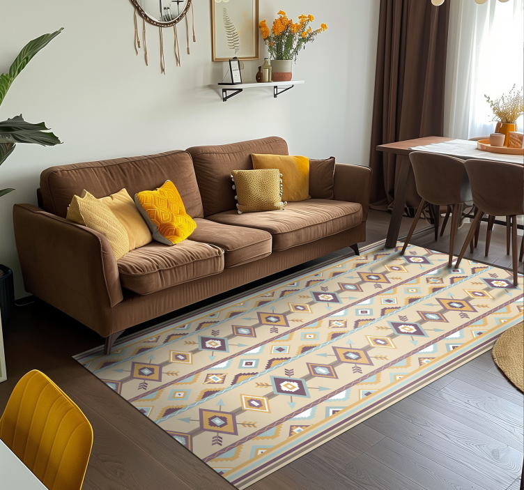 Etnikai berber Vinil szőnyeg bézs - TenStickers