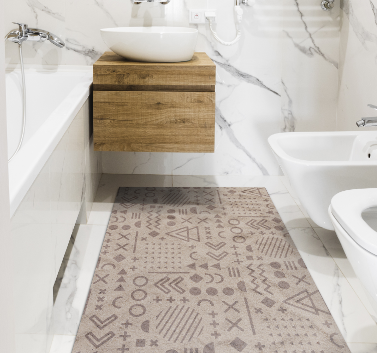 Etnikai mintás kiegészítő vinil szőnyeg etnikai - TenStickers