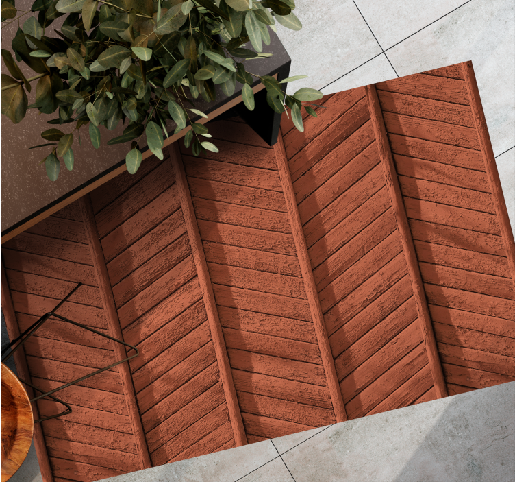 Fa deszka részlet vinil szőnyeg fa hatása - TenStickers