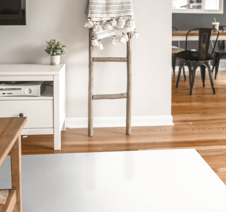 Fehér téglalap alakú modern szőnyeg - TenStickers