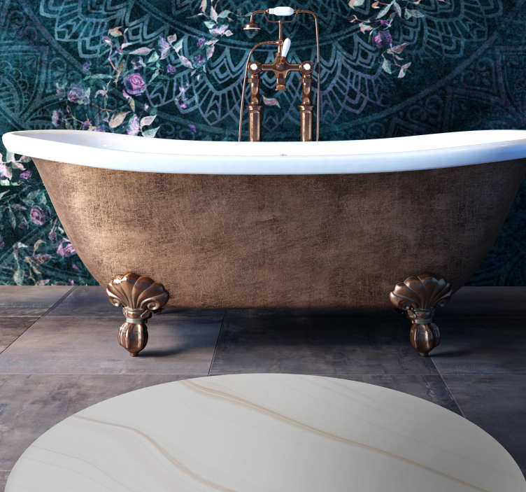 Fehér márvány minimális vinilszőnyeg - TenStickers