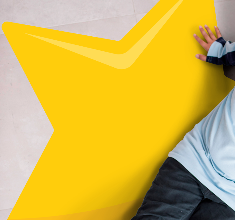 Fényes csillag alakú vinil szőnyeg tinik - TenStickers