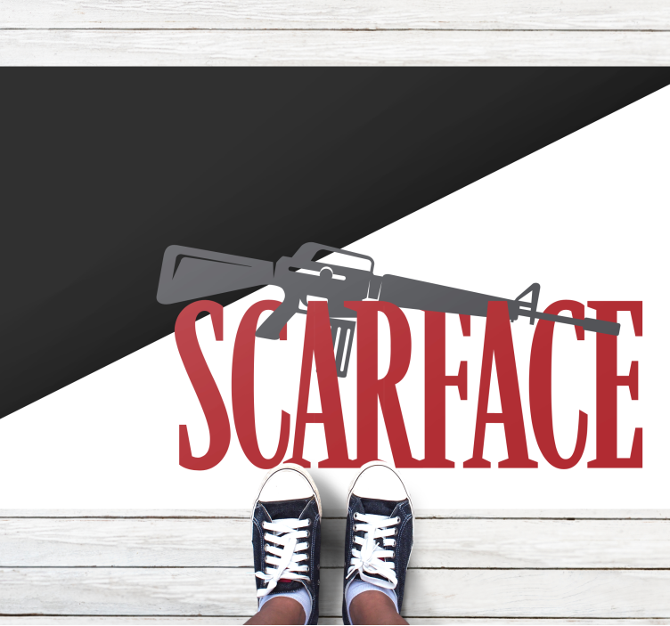 Film kép scarface szöveggel modern szőnyeg - TenStickers