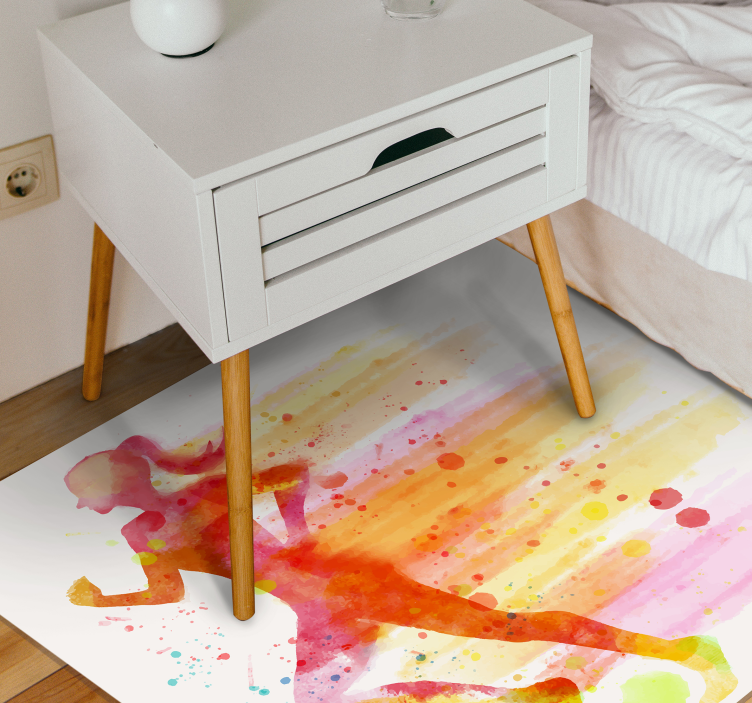 Fitness futó modern szőnyeg - TenStickers