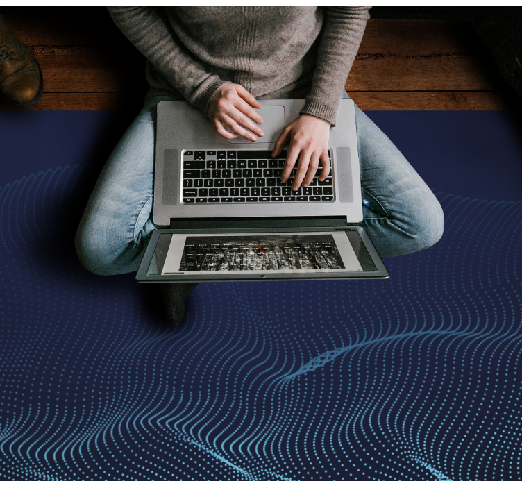 Folyékony hullám motívum vinil szőnyeg modern - TenStickers