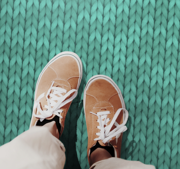 Fonott kékeszöld textúra vinil szőnyeg struktúra - TenStickers