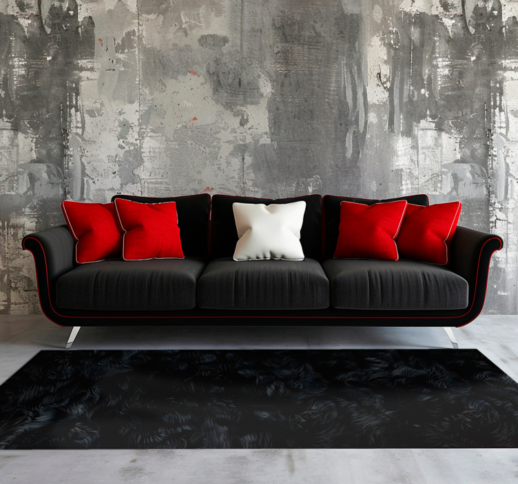 Fuer hatás Vinil szőnyeg fekete - TenStickers