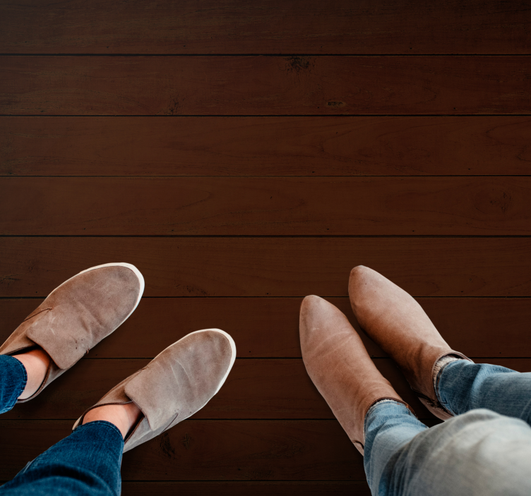 Sötétbarna textúra vinil szőnyeg fa hatása - TenStickers