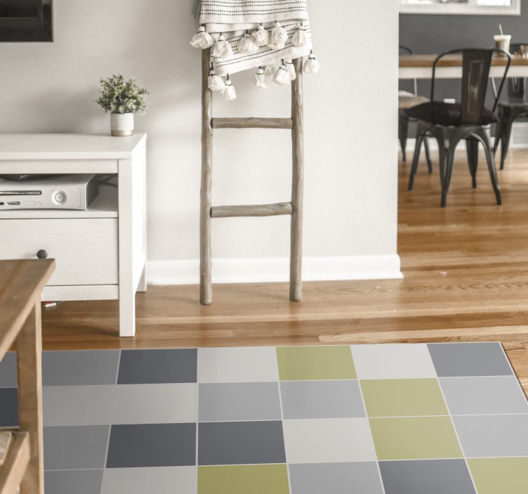 Geometriai csempe kialakítás vinil szőnyeg csempe hatás - TenStickers