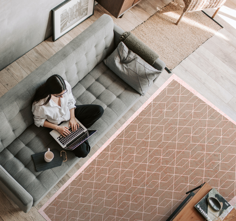 Geometriai egyszerűség vinil szőnyeg geometriai - TenStickers