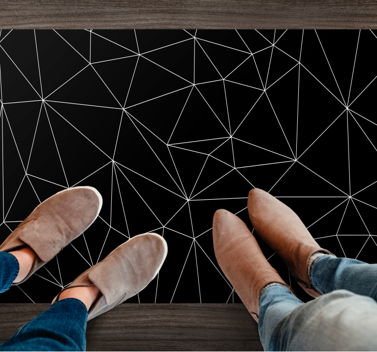 Geometriai vonalak vinil szőnyeg geometriai - TenStickers