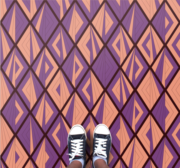 Geometrikus minta harmónia vinil szőnyeg geometriai - TenStickers