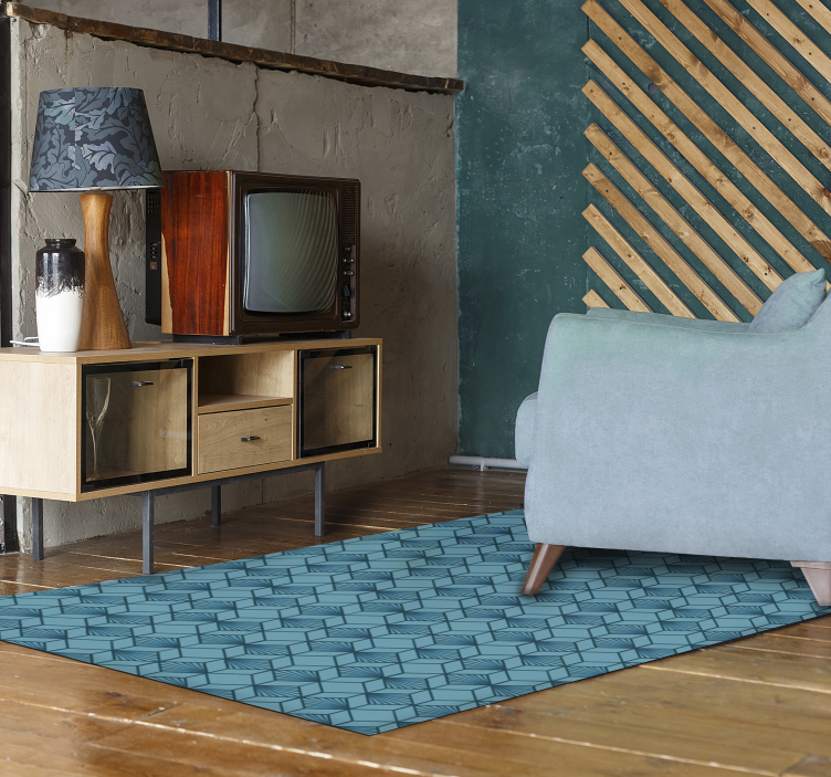 Geometrikus mintás kijelző vinil szőnyeg geometriai - TenStickers