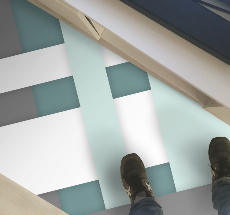 Geometrikus szövés minta vinil szőnyeg geometriai - TenStickers