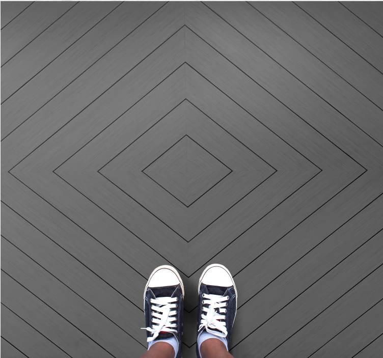 Gyémánt mintás padló vinil szőnyeg modern - TenStickers