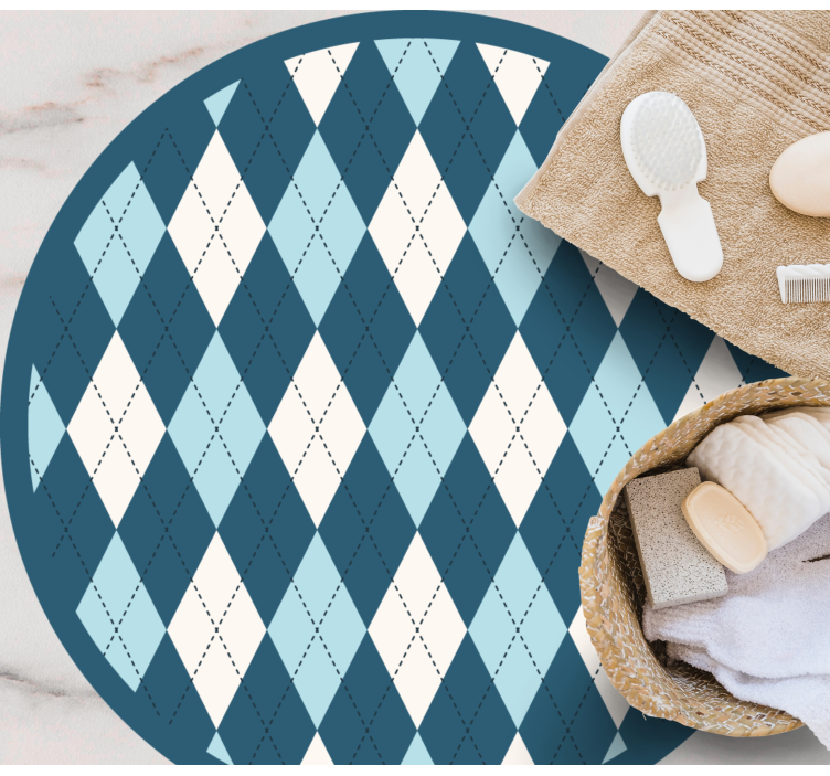 Gyémántmintás elegancia vinil szőnyeg geometriai - TenStickers