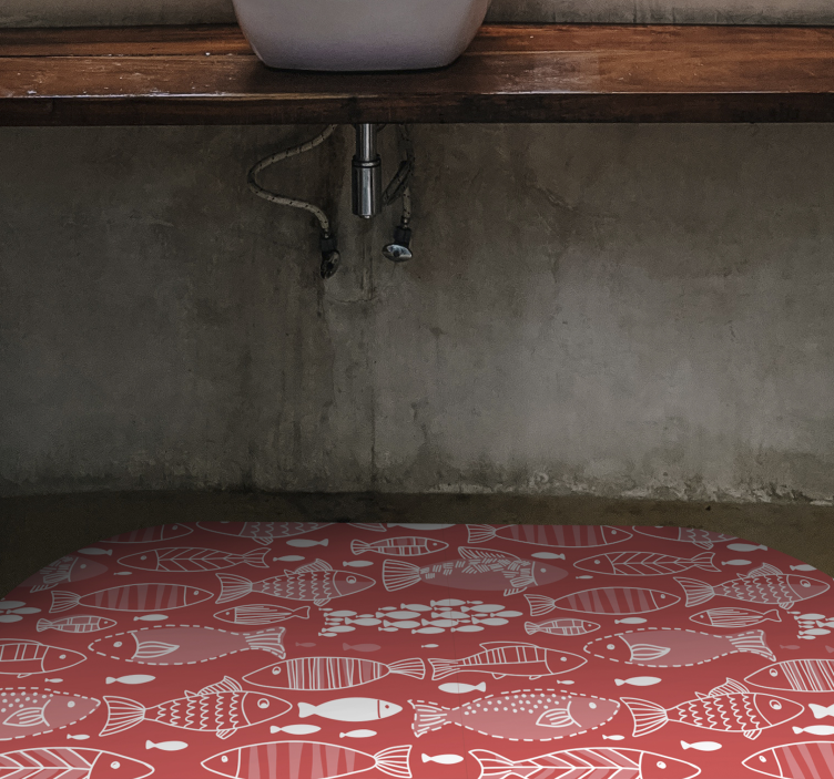 Hal mintás dekoráció vinil szőnyeg állat - TenStickers