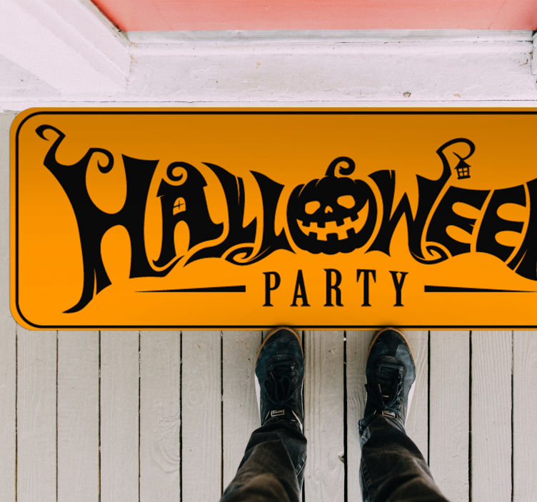 Halloween ünnepi banner vinil szőnyeg halloween - TenStickers