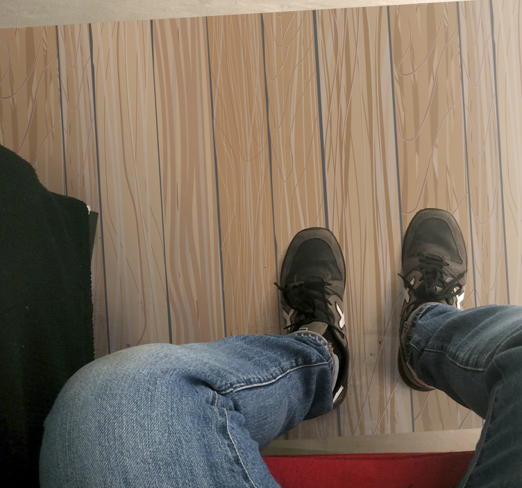 Halvány fatábla vinil futó - TenStickers