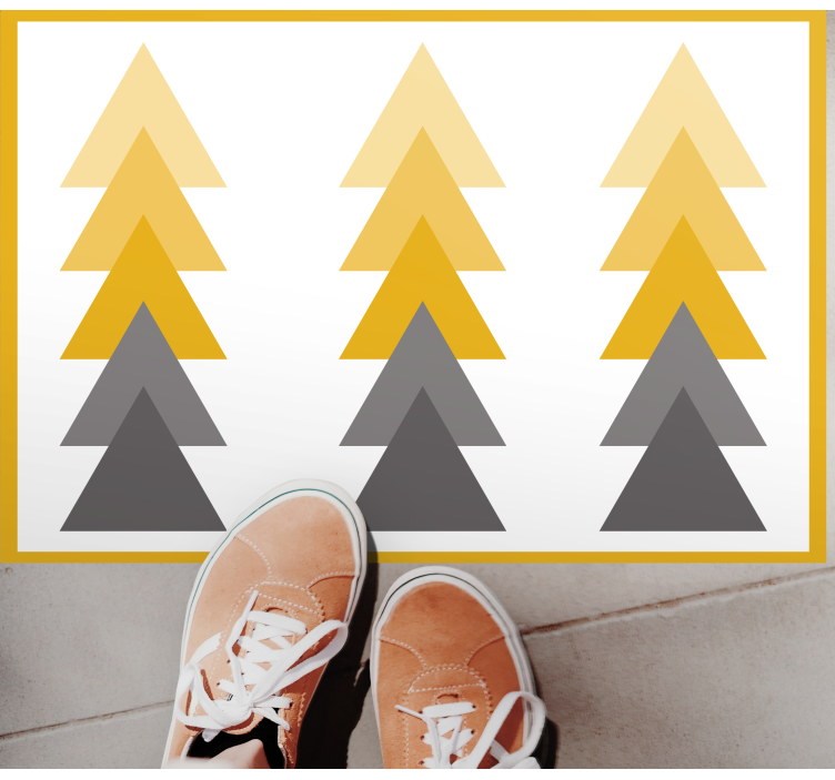 Háromszög alakú színkaszkád vinil szőnyeg geometriai - TenStickers