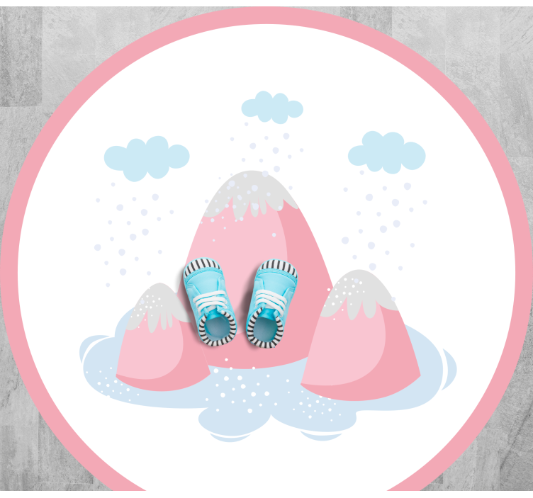 Havas hegyi jelenet vinil szőnyeg gyerekek - TenStickers